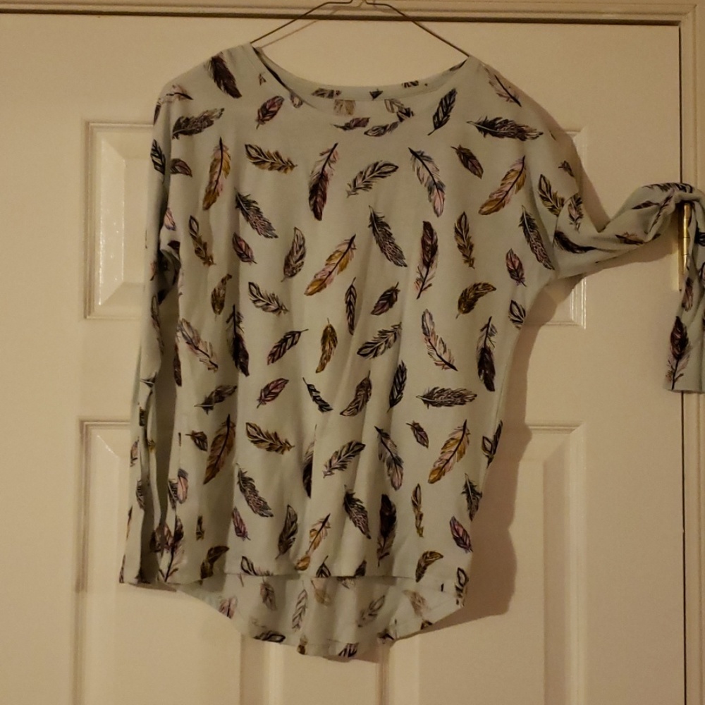 Girls top teal green size 14